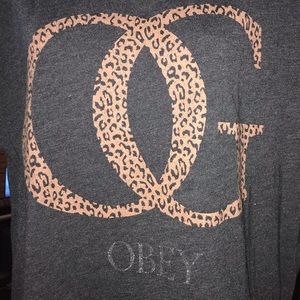 OBEY Tee Size Small Leopard OG Design
